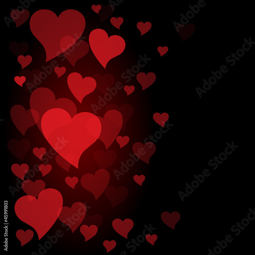 Vector hearts background