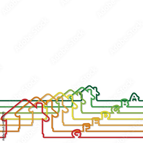 Line and ... Energy efficiency concept