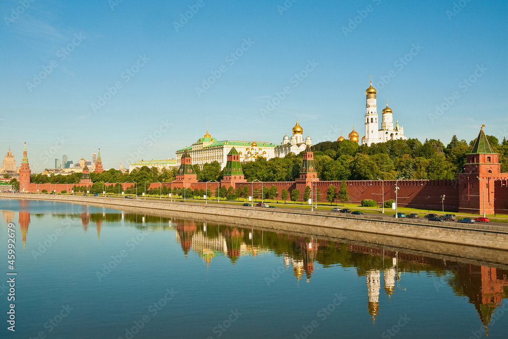 Panorama of the Moscow Kremlin, Russia
