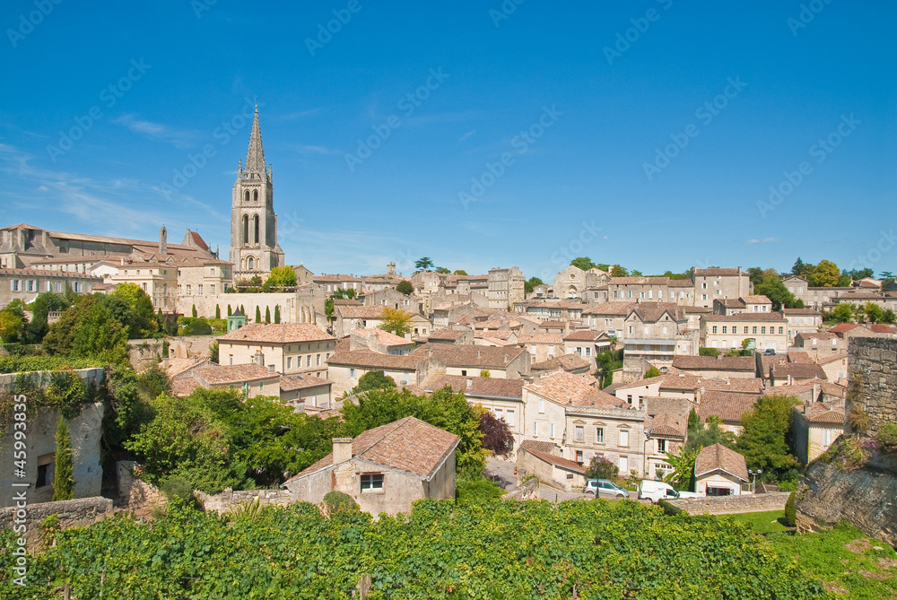Cityscape of central Saint-Emilion, France