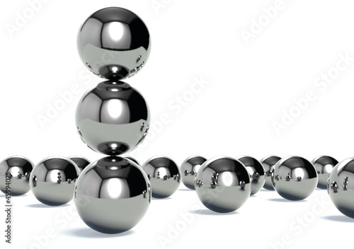 Impossible figure, 3d metaphor