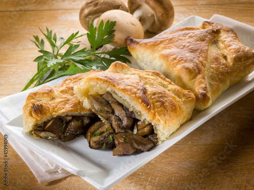 Photos strudel stuffed with  mushroom