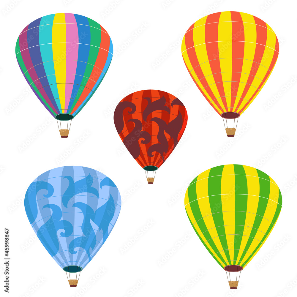 Fototapeta premium Collection of isolated balloons