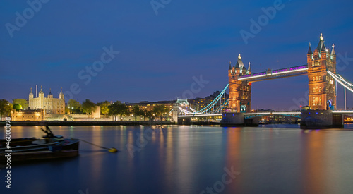 The Tower Bridge and the Tower of London
