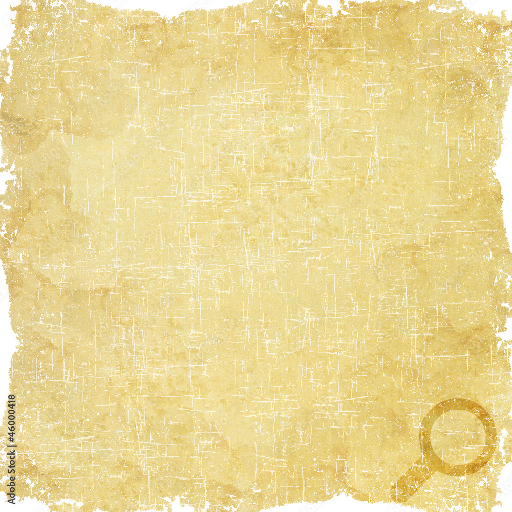 Magnifying glass icon on old paper background and textured Magnifying glass icon on old paper background and textured
