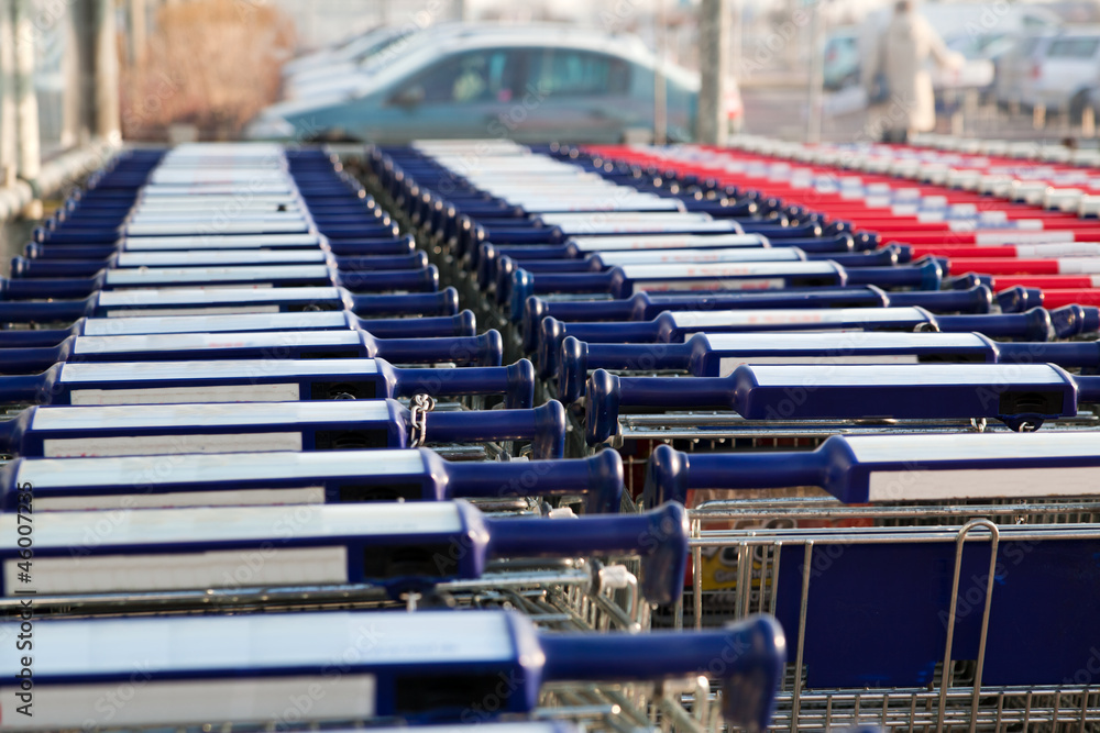 Obraz premium Shopping carts