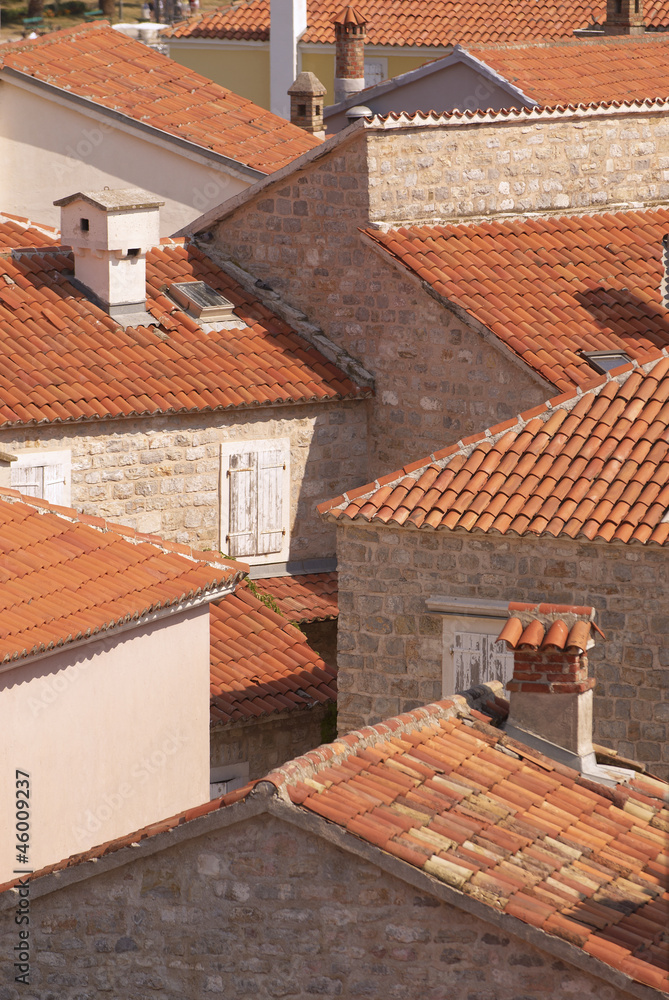 Roofs of old mediterranean town