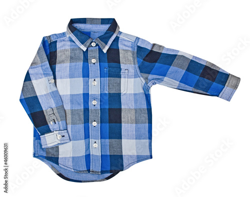 Children's wear - shirt isolated over white background
