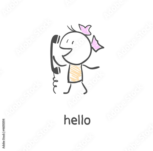 Woman talking on the phone