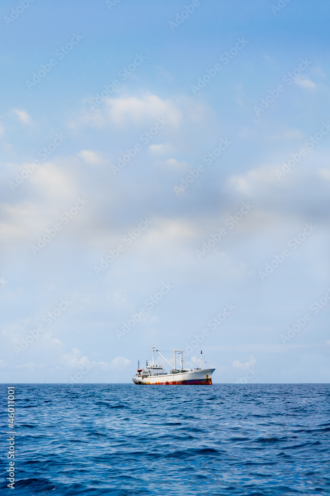 Fototapeta premium Rusty Commercial Ship