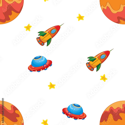 space shuttle and flying saucers