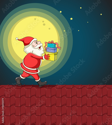 santa claus and gifts