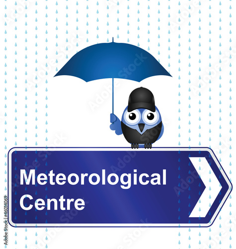 Comical Meteorological Centre sign