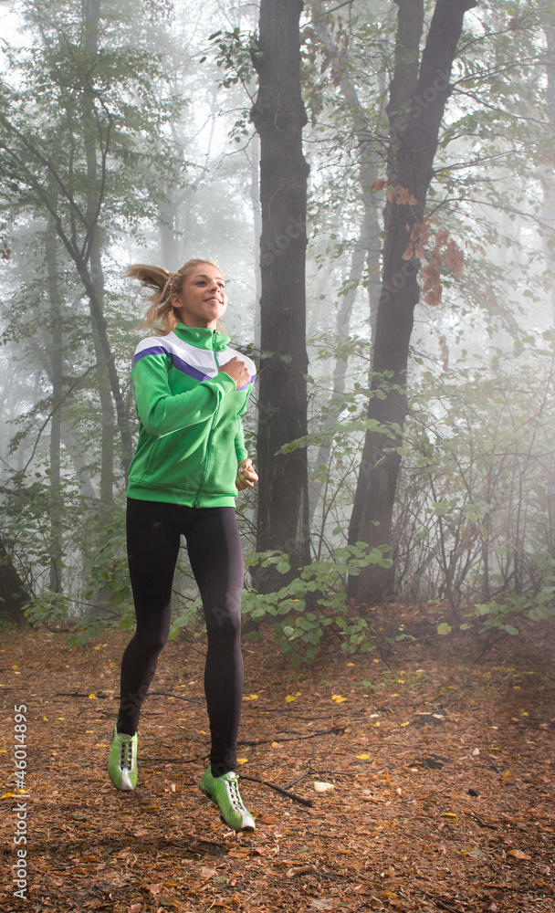 girl jogging