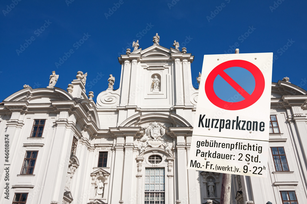 Naklejka premium Kurzparkzone / Wien