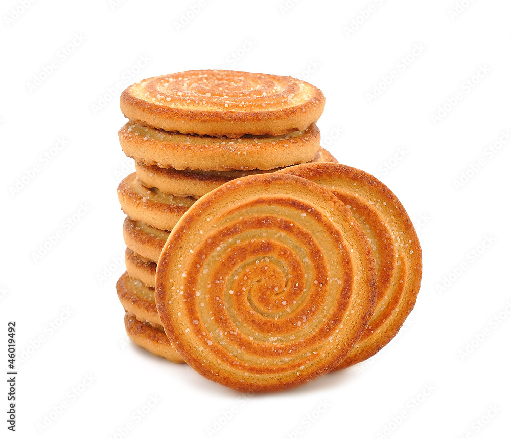 Sweet cookies isolated on a white background Sweet cookies isolated on a white background