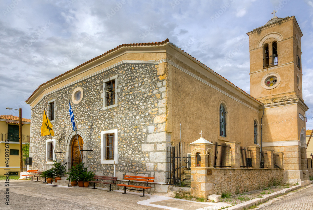 Ag. Paraskevi church, 16th century A.D., Galaxidi, Greece