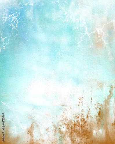 Wallpaper Mural Abstract textured background: blue amd brown patterns Torontodigital.ca