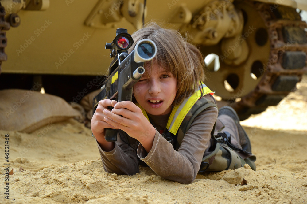 Jeux d'enfant - Laser Game - Thème de la guerre Photos