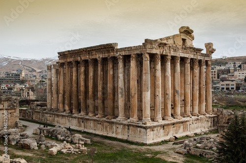 The roman Temple of Bacchus in Baalbek, Lebanon