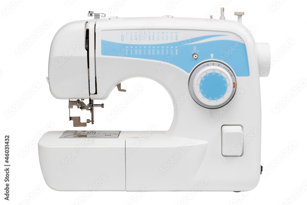 sewing machine, isolated