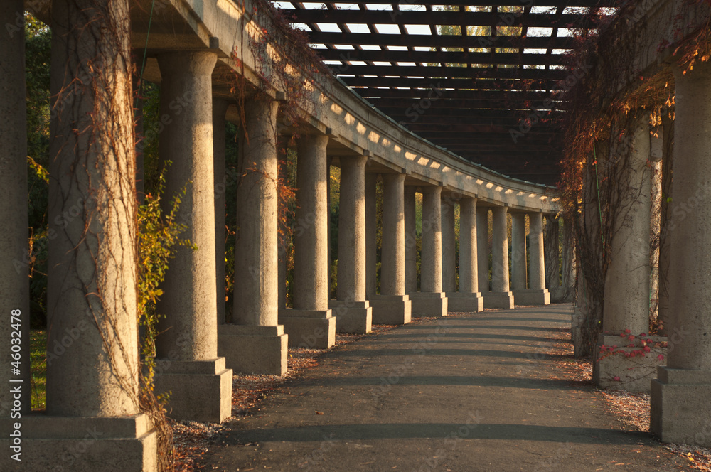 Obraz premium Wrocławska pergola jesienią