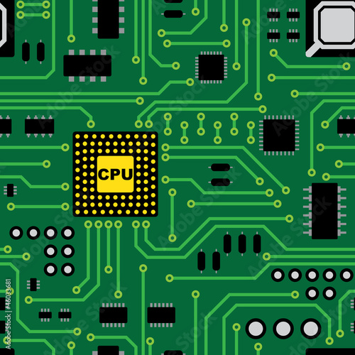 Circuit board seamless pattern