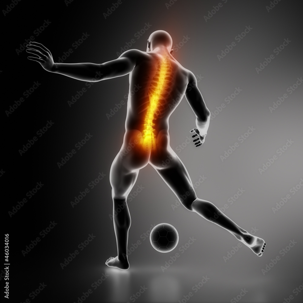 Sportsman backbone injury