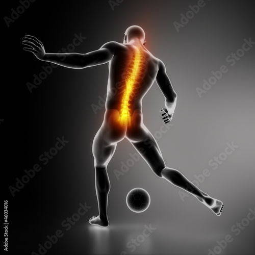 Sportsman backbone injury