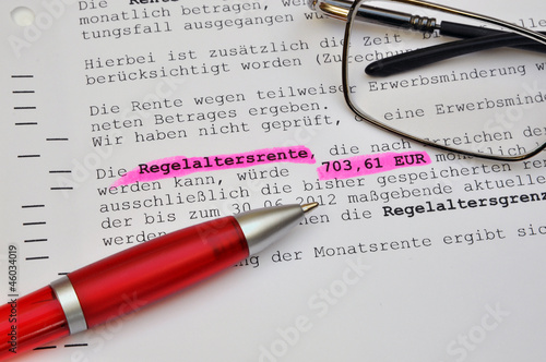 Rentenbescheid  #121021-010