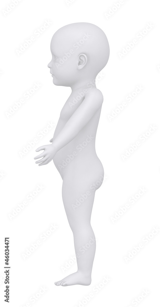 Baby in anatomical position lateral view Baby in anatomical position lateral view