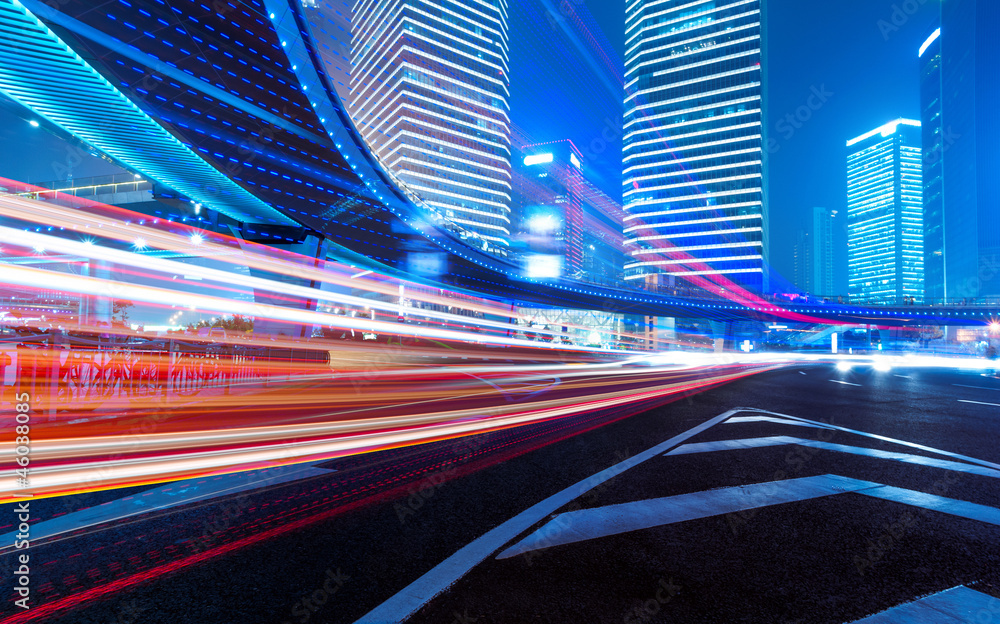 Fototapeta premium Light trails