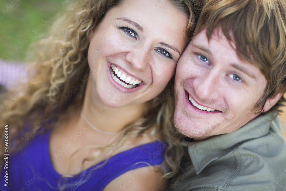An Attractive Couple Enjoying A Day in the Park An Attractive Couple Enjoying A Day in the Park