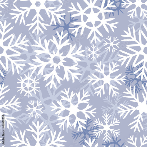 Lilac snowflakes seamless p...