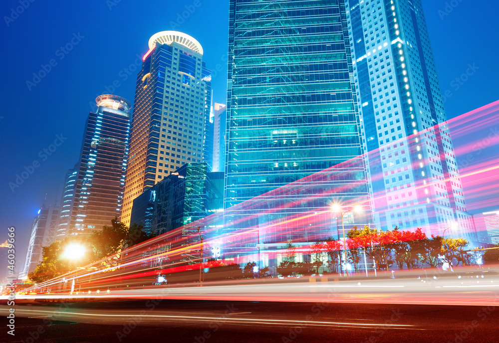 Fototapeta premium Light trails