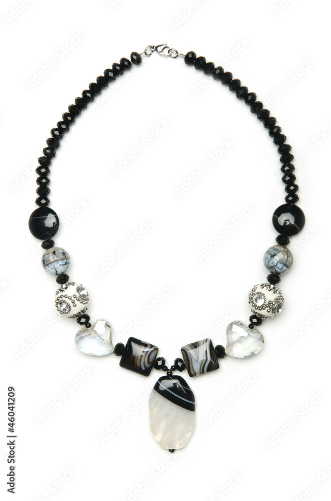 Nice necklase isolated on the white Nice necklase isolated on the white