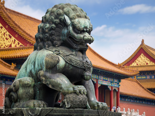 Lion in Forbidden City Beijing