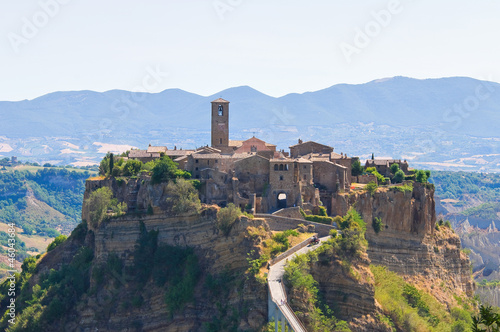 Panoramic view of Civita di Bagnoregio. Lazio. Italy.