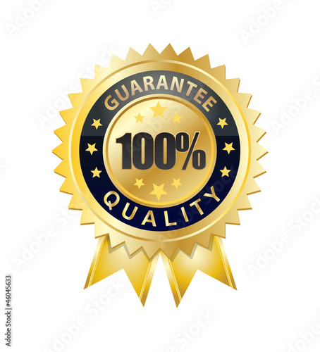 100 percent quality guarantee seal