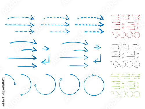 Hand-drawn Arrows in ink style