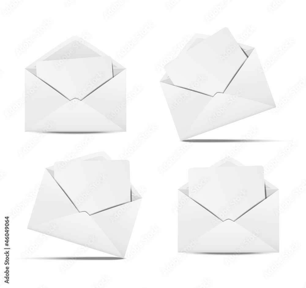 Paper envelopes - obrazy, fototapety, plakaty 