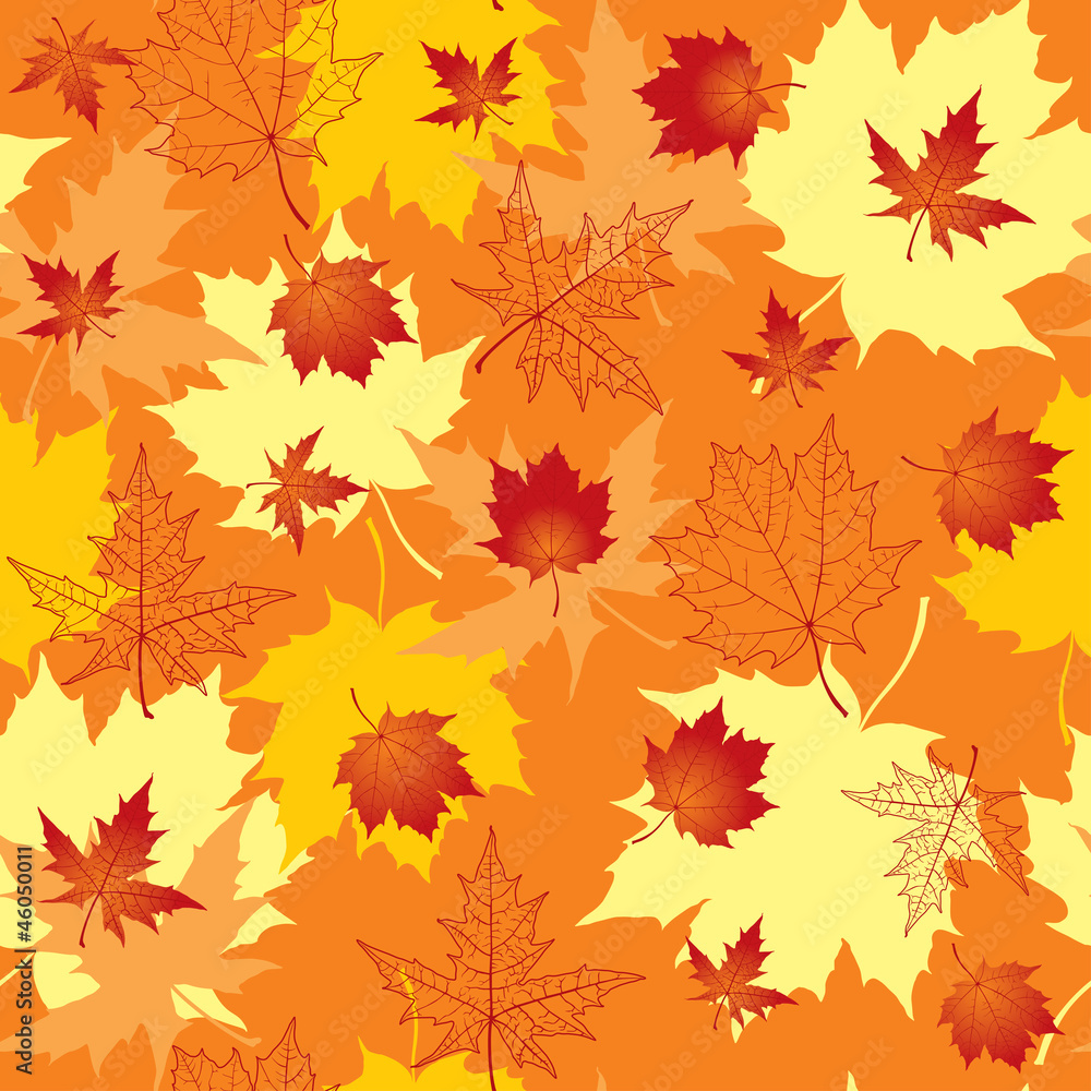 Pattern of maple leaves Pattern of maple leaves