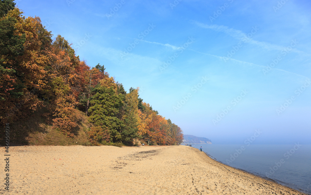 Fototapeta premium Baltic sea in autumn colors