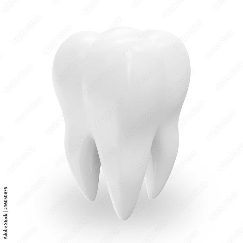 Health Tooth isolated on white background Health Tooth isolated on white background