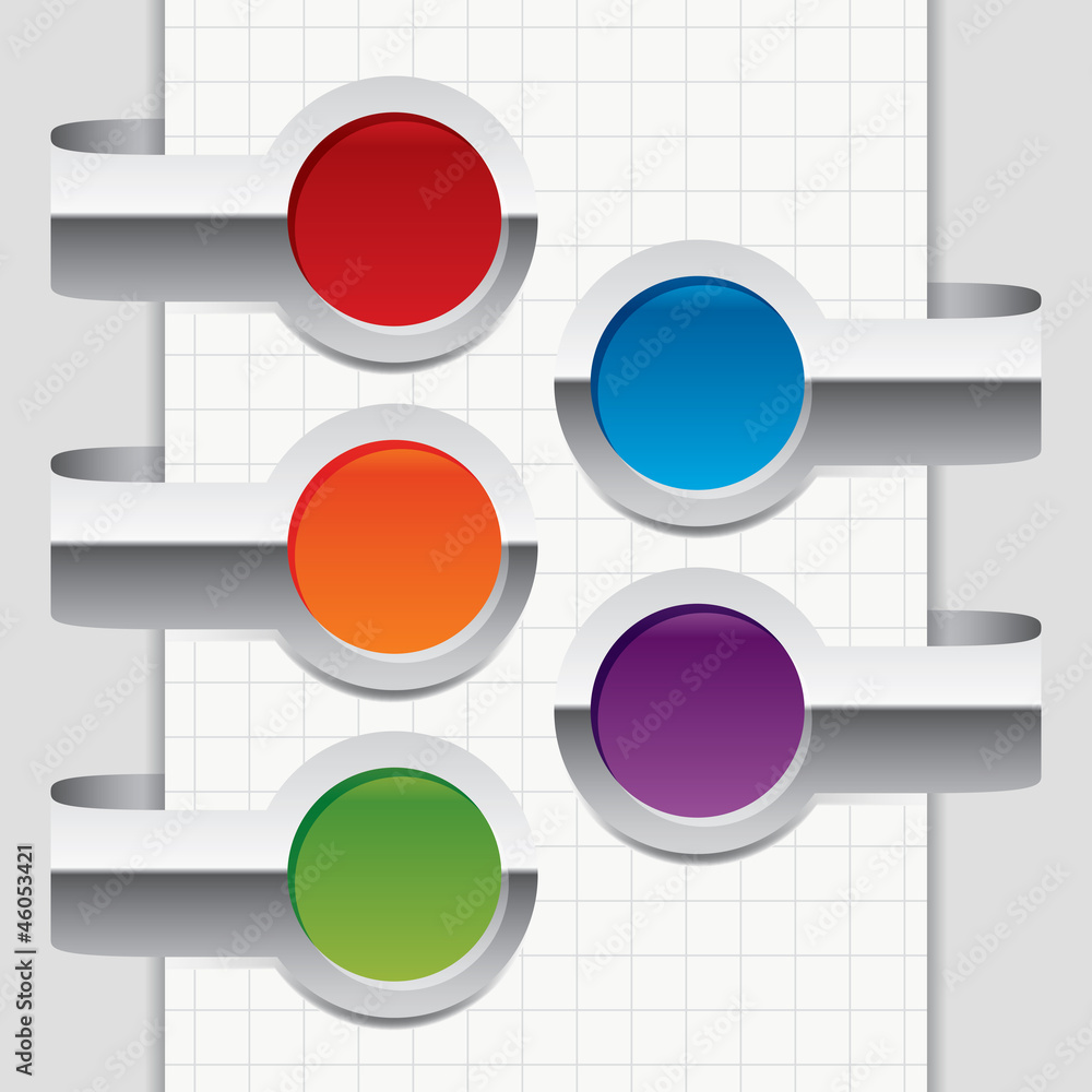 Naklejka premium vector colorful labels, badges