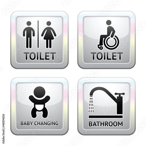 Toilet pictograms