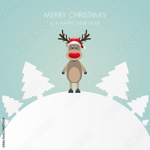 reindeer hat christmas tree white background world