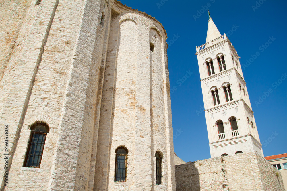 Bell tower of the Saint Domnius Cathedral in Split, Croatia