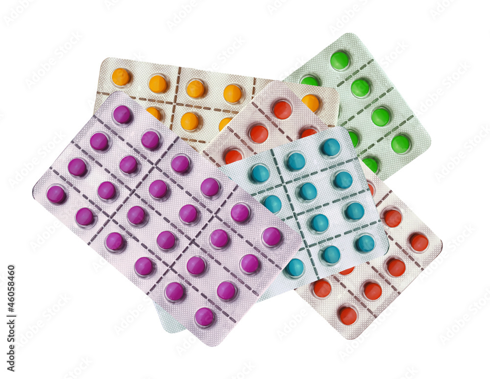 Tablets pills isolated on white Tablets pills isolated on white