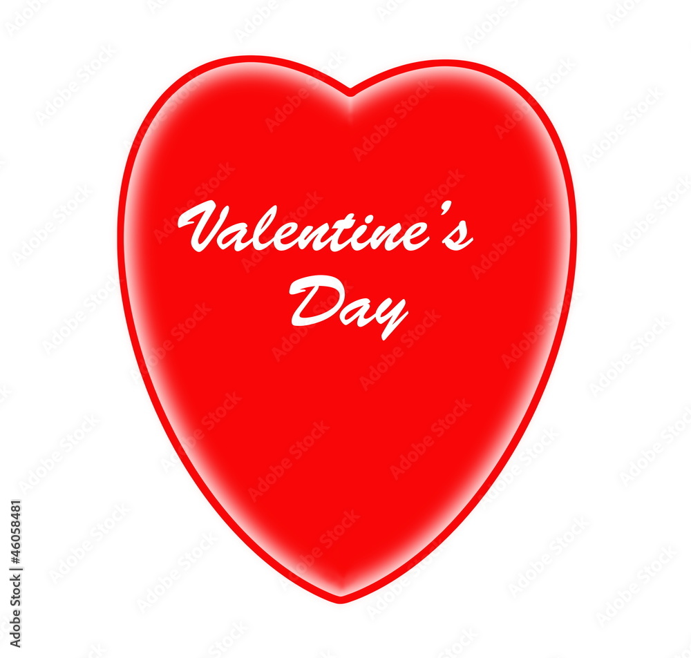Red heart and valentines day Red heart and valentines day